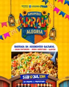 Amambai Arraiá da Alegria promete noite de festa, sabores e cultura neste sábado, dia 12