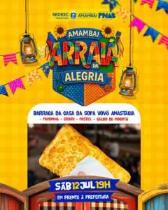 Amambai Arraiá da Alegria promete noite de festa, sabores e cultura neste sábado, dia 12