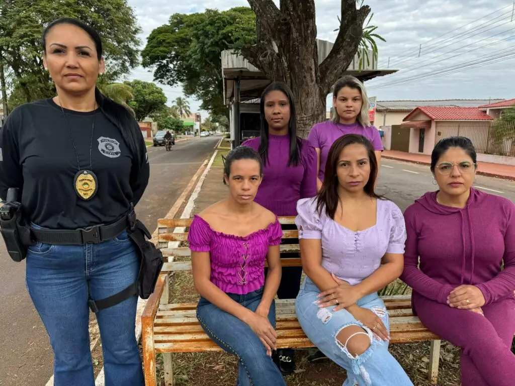 Caminhada do Agosto Lilás mobiliza comunidade em Tacuru pelo fim da violência contra a mulher