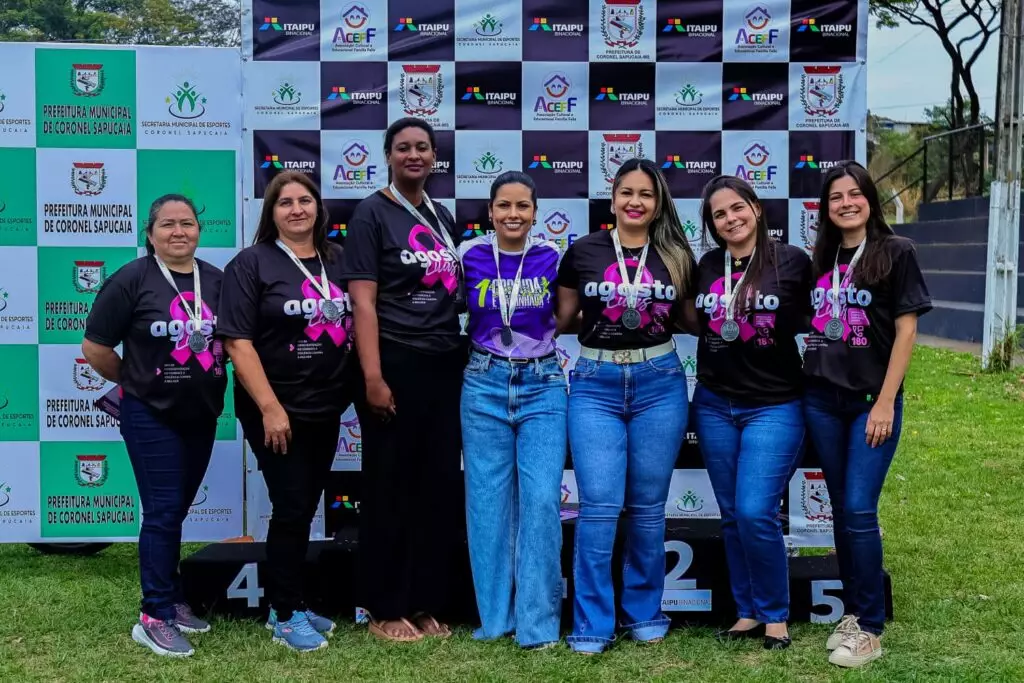 1ª Corrida e Caminhada Lilás reúne 160 atletas e fortalece solidariedade em Coronel Sapucaia