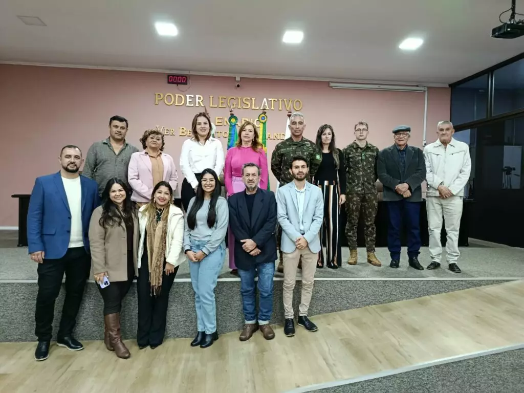 Coronel Sapucaia celebra posse da prefeita Niágara Kraievski como presidente da Junta de Serviço Militar