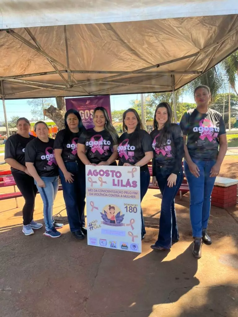Agosto Lilás: Mobilização em Coronel Sapucaia pelo fim da violência contra a mulher Agosto Lilás: Mobilização em Coronel Sapucaia pelo fim da violência contra a mulher