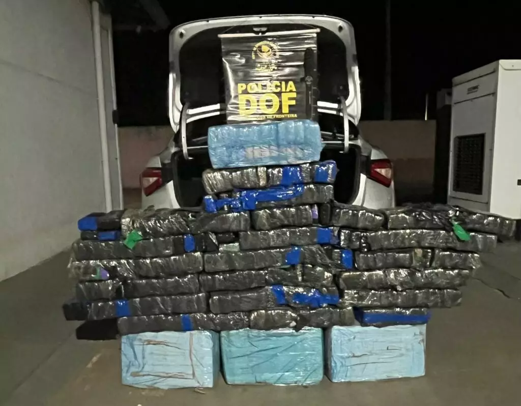 Naviraí: DOF apreende mais de 200 quilos de droga que seguiam para o Paraná Naviraí: DOF apreende mais de 200 quilos de droga que seguiam para o Paraná