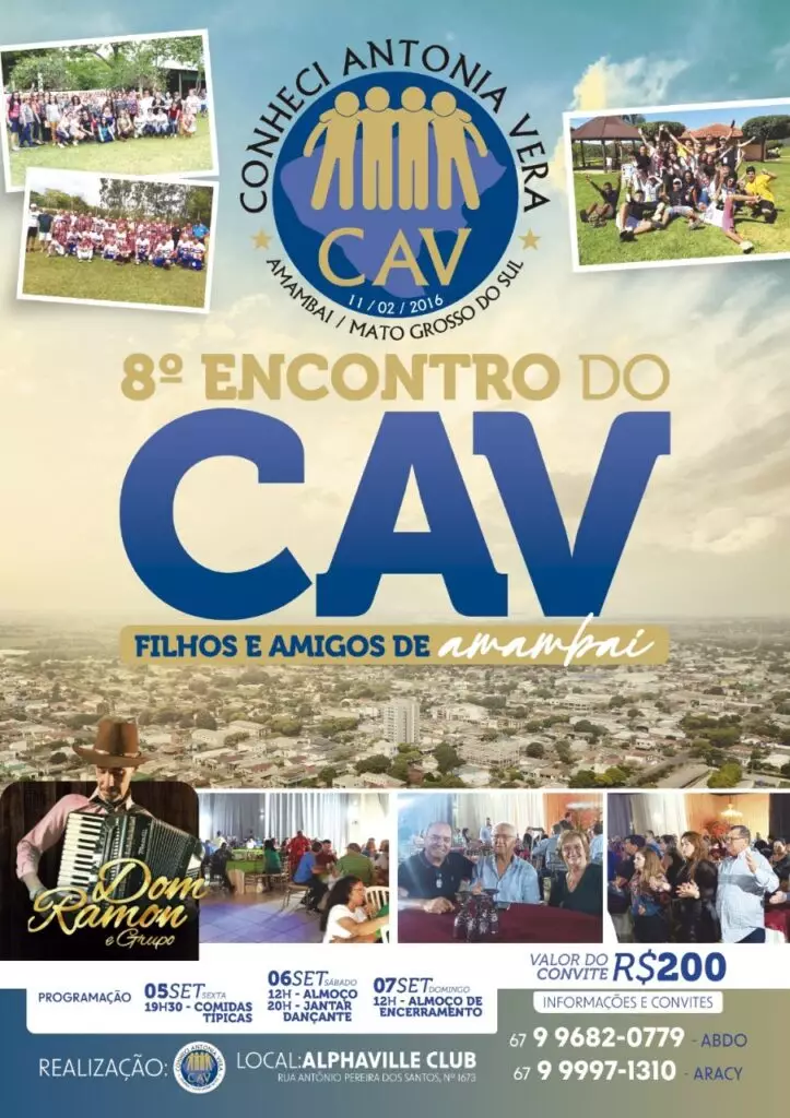 8º Encontro dos Filhos e Amigos de Amambai acontece nos dias 5, 6 e 7 de setembro 8º Encontro dos Filhos e Amigos de Amambai acontece nos dias 5, 6 e 7 de setembro
