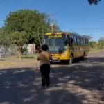 Ônibus do transporte escolar de Amambai passam por vistoria