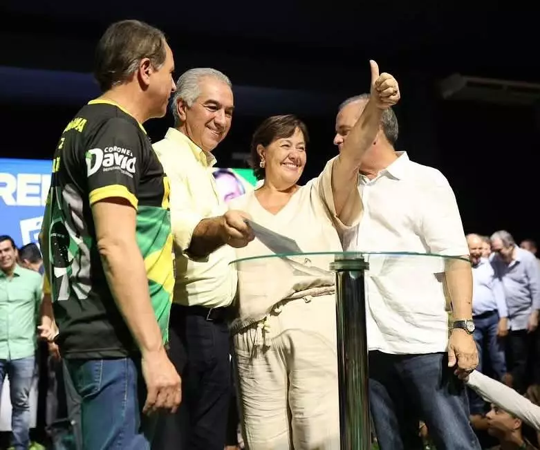 Prefeitos do Cone Sul prestigiam filiação de Reinaldo Azambuja ao PL de Jair Bolsonaro