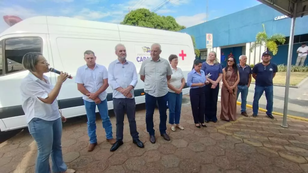 Deputado Geraldo Resende entrega nova ambulância em Caracol