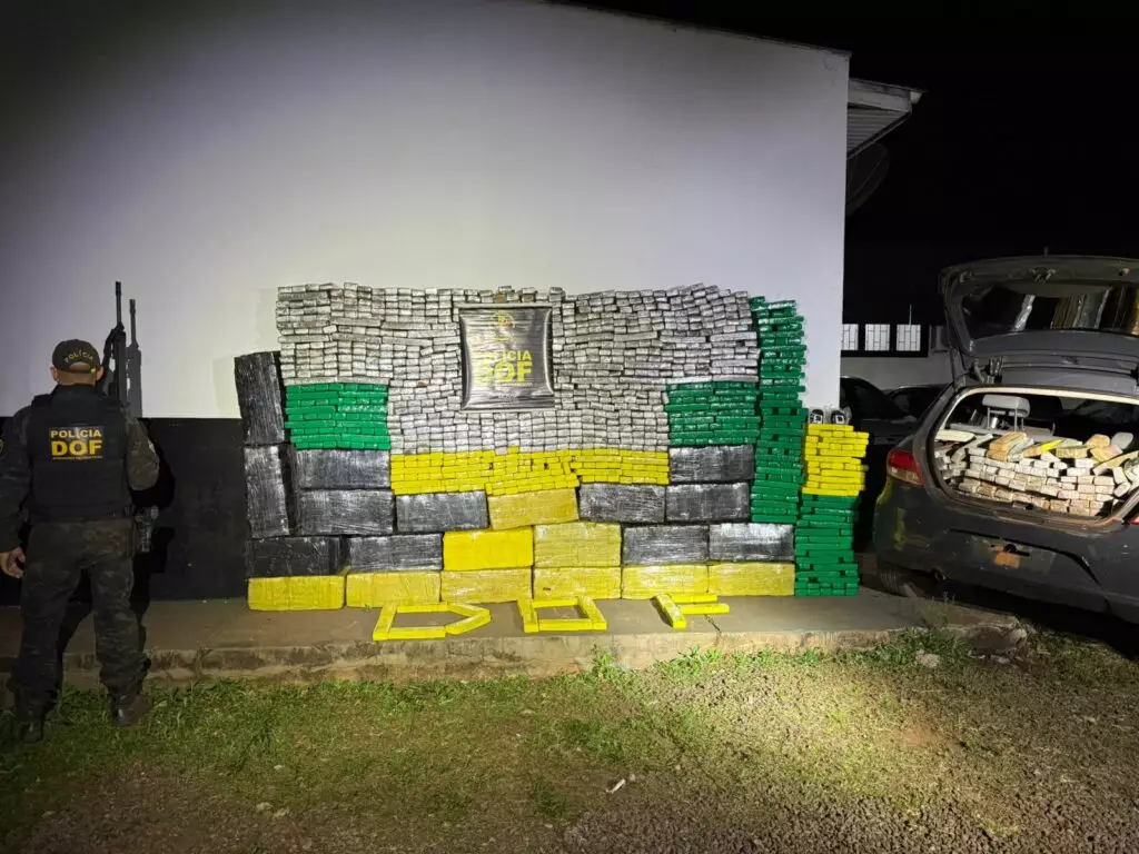 Itaquiraí: DOF apreende mais de 2 toneladas de drogas em veículos que seguiam para litoral paulista