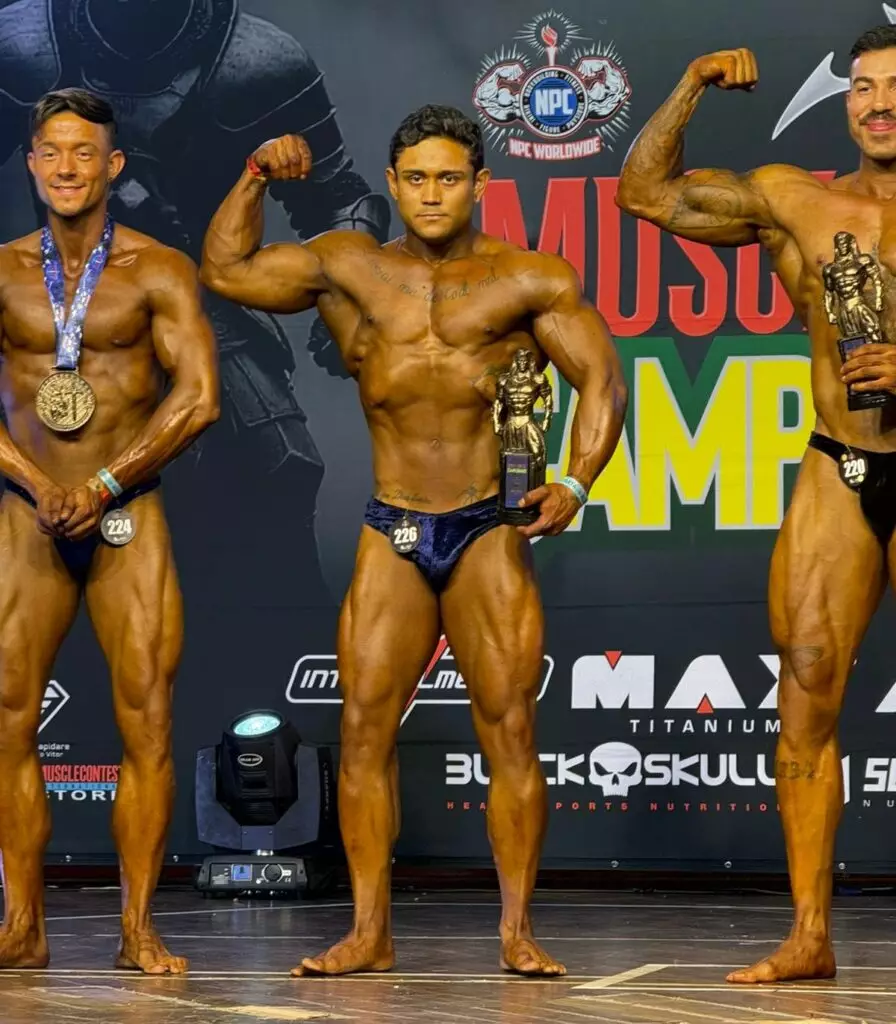 Amambaiense é 2º colocado em campeonato de fisiculturismo em Campo Grande