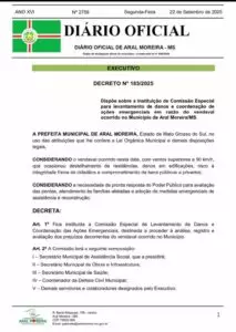 Prefeita de Aral Moreira anuncia medidas emergenciais após temporal que destruiu casas na cidade