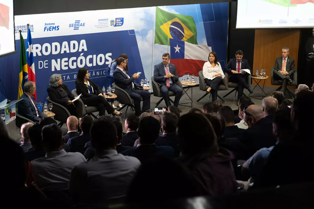 Presidente da Fiems destaca integração com o Chile como fator estratégico para sucesso da Rota Bioceânica Presidente da Fiems destaca integração com o Chile como fator estratégico para sucesso da Rota Bioceânica