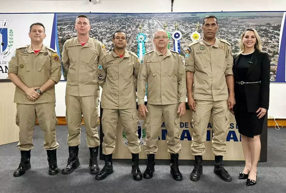 Por indicação de Suzana Ulisses, Câmara Municipal homenageia bombeiros por salvar vida de homem em Amambai