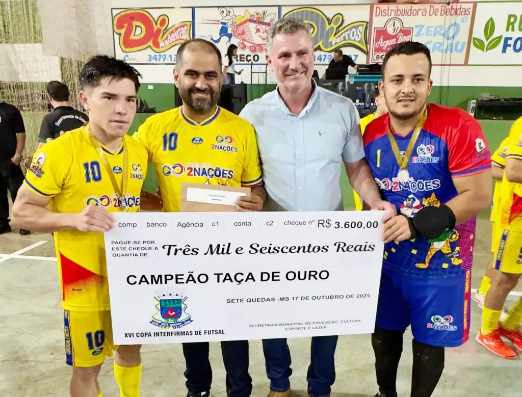 Jogos emocionantes e recorde de público marcaram as finais da XVI Copa Interfirmas de Futsal em Sete Quedas Jogos emocionantes e recorde de público marcaram as finais da XVI Copa Interfirmas de Futsal em Sete Quedas