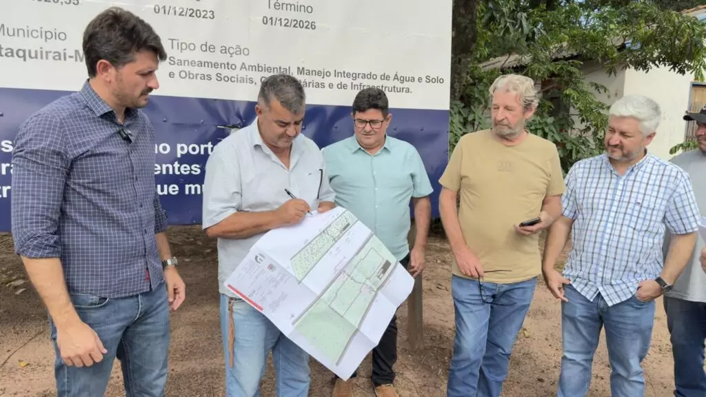 Itaquiraí: Prefeito Thalles Tomazelli assina ordem de serviço para reforma e revitalização do Bosque Municipal