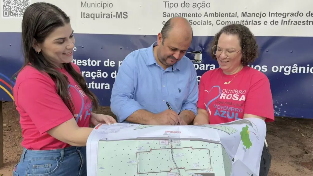 Itaquiraí: Prefeito Thalles Tomazelli assina ordem de serviço para reforma e revitalização do Bosque Municipal