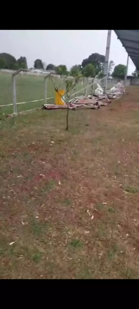 Tempestade causa estragos em Juti na tarde deste sábado