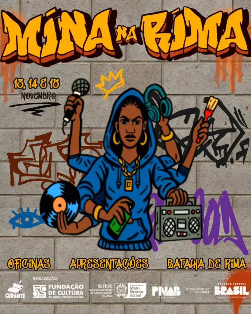 Dourados recebe 1º Festival Mina na Rima com premiação e oficinas gratuitas Dourados recebe 1º Festival Mina na Rima com premiação e oficinas gratuitas