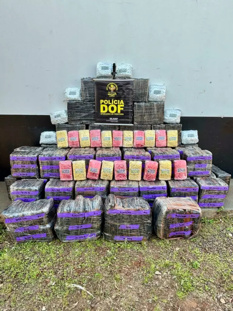 Itaquiraí: DOF apreende mais de R$ 5,5 milhões em drogas escondidas em meio a mata