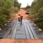 Prefeitura de Iguatemi reforma ponte sobre o córrego Pirajuí, na popular estrada velha
