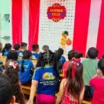 CEI Criança Feliz de Paranhos recebe apresentação da Turma da Alegria CEI Criança Feliz de Paranhos recebe apresentação da Turma da Alegria