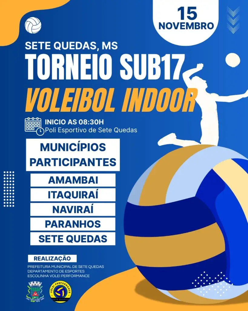 Regionais de vôlei sub-17 e futevôlei movimentam Sete Quedas neste final de semana