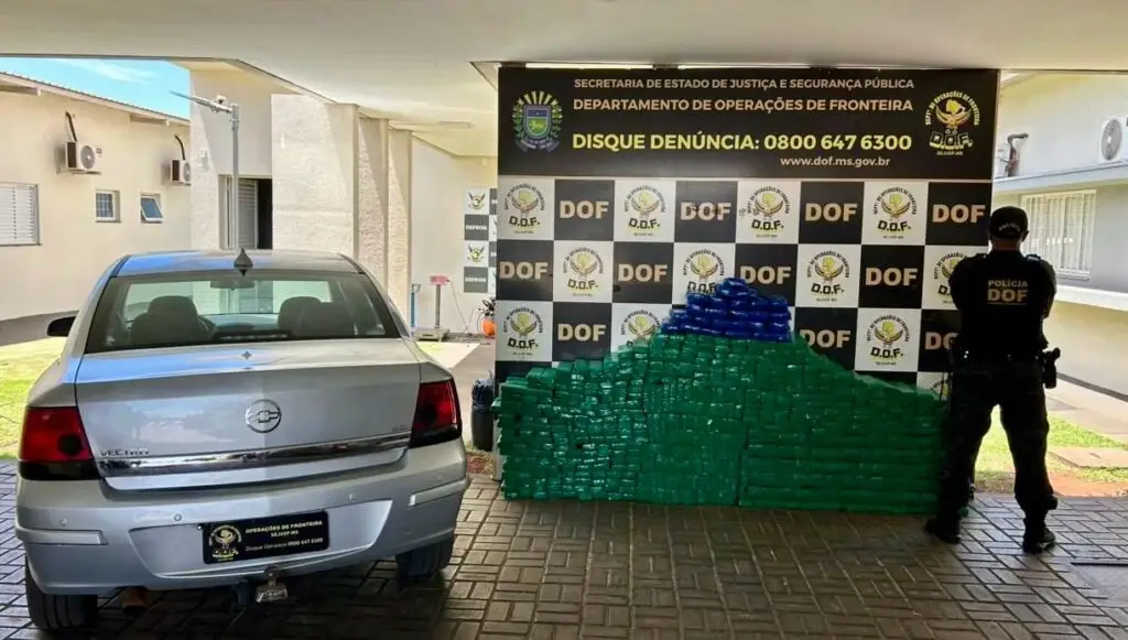 DOF apreende mais de meia tonelada de drogas em Paranhos