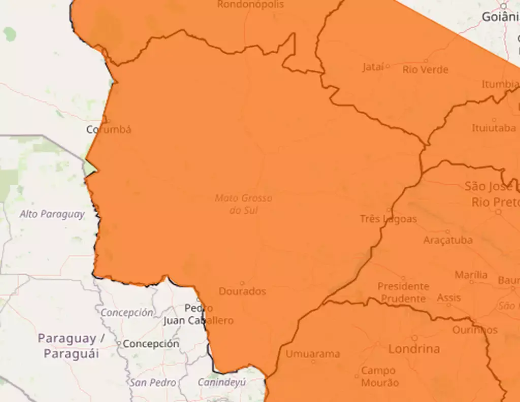 Segunda-feira é de instabilidade e risco de tempestades em MS Segunda-feira é de instabilidade e risco de tempestades em MS