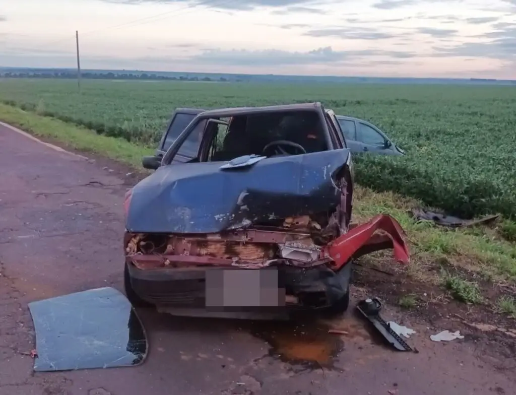 Bombeiros socorrem vitima de acidente em Amambai