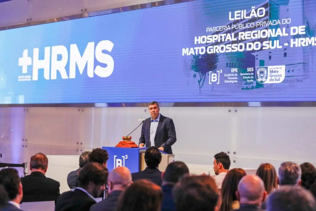 Proposta de R$ 15,9 milhões e com deságio de 22% vence leilão da PPP do Hospital Regional de Mato Grosso do Sul Proposta de R$ 15,9 milhões e com deságio de 22% vence leilão da PPP do Hospital Regional de Mato Grosso do Sul