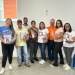 ACS e ACE recebem protetor solar durante palestra do Dezembro Laranja em Amambai ACS e ACE recebem protetor solar durante palestra do Dezembro Laranja em Amambai