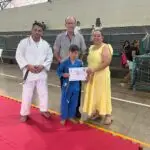 Prefeitura de Amambai realiza entrega de faixas a alunos do judô da Vila Cristina e da Aldeia Limão Verde