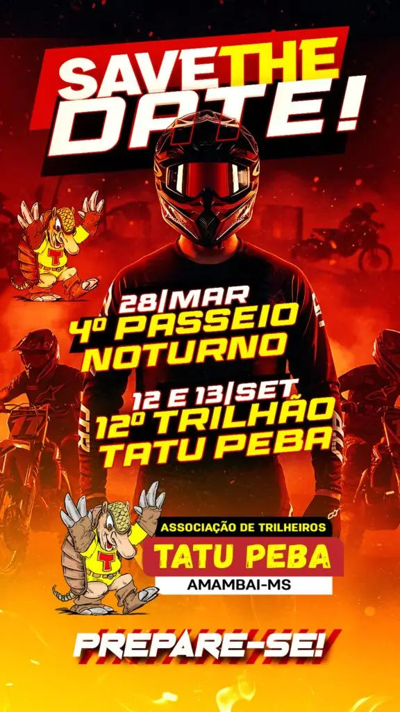 Associação Tatu Peba divulga calendário de eventos para 2026 em Amambai