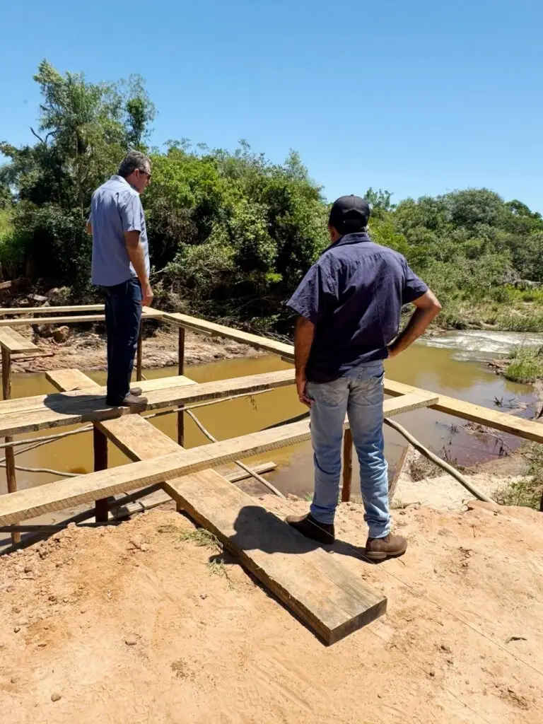 Prefeito Heliomar Klabunde agradece governador e Agesul por ponte e recuperação de rodovia em Paranhos