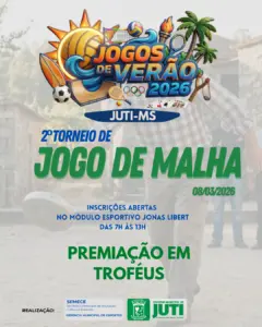 Prefeitura de Juti anuncia calendário oficial dos “Jogos de Verão 2026” com dez modalidades esportivas