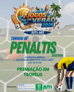 Prefeitura de Juti anuncia calendário oficial dos “Jogos de Verão 2026” com dez modalidades esportivas