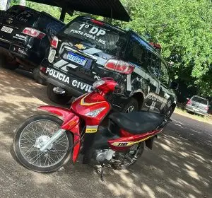 Polícia Civil recupera motocicleta furtada no Paraguai e detém suspeito em Ponta Porã