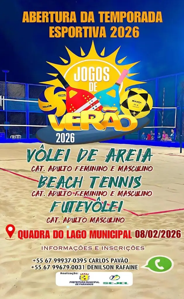 Jogos de Verão abrem o calendário esportivo 2026 da Sejel em Paranhos