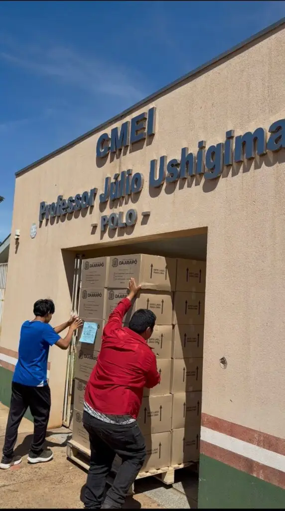 Prefeitura de Caarapó intensifica logística para garantir entrega de kits escolares no primeiro dia de aula