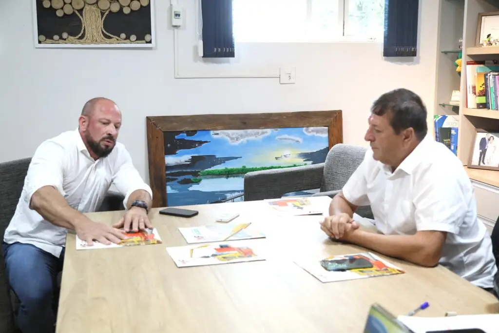 Governo de Mundo Novo recebe empresários catarinenses interessados na implantação de empresa no município