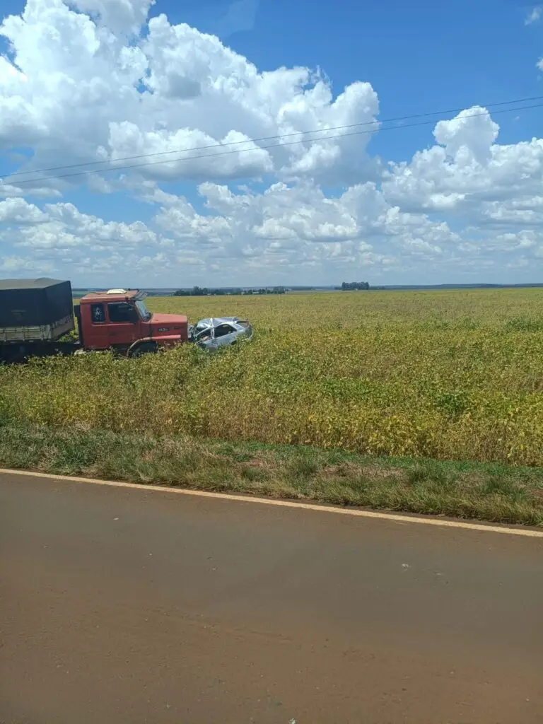 Colisão frontal na MS-386 deixa uma vítima fatal em Amambai