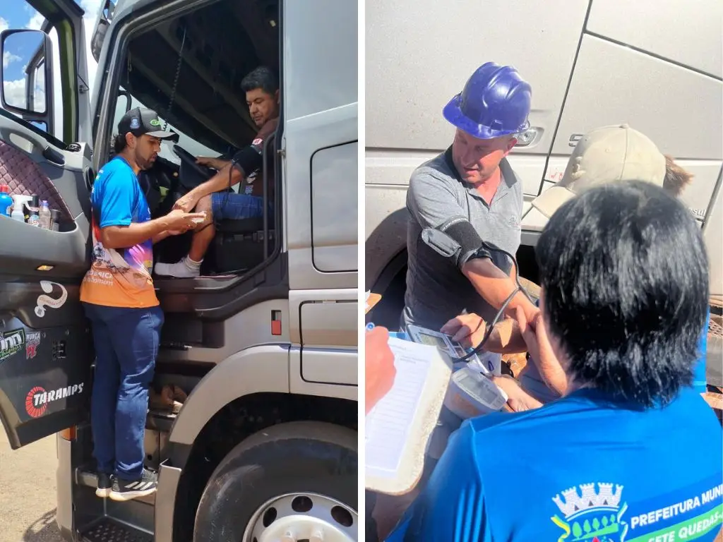 Projeto “Saúde do Caminhoneiro” atende 182 trabalhadores e reforça cuidado preventivo em Sete Quedas