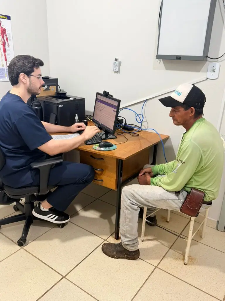 Em Sete Quedas, trabalhadores da reciclagem recebem atendimento em Saúde