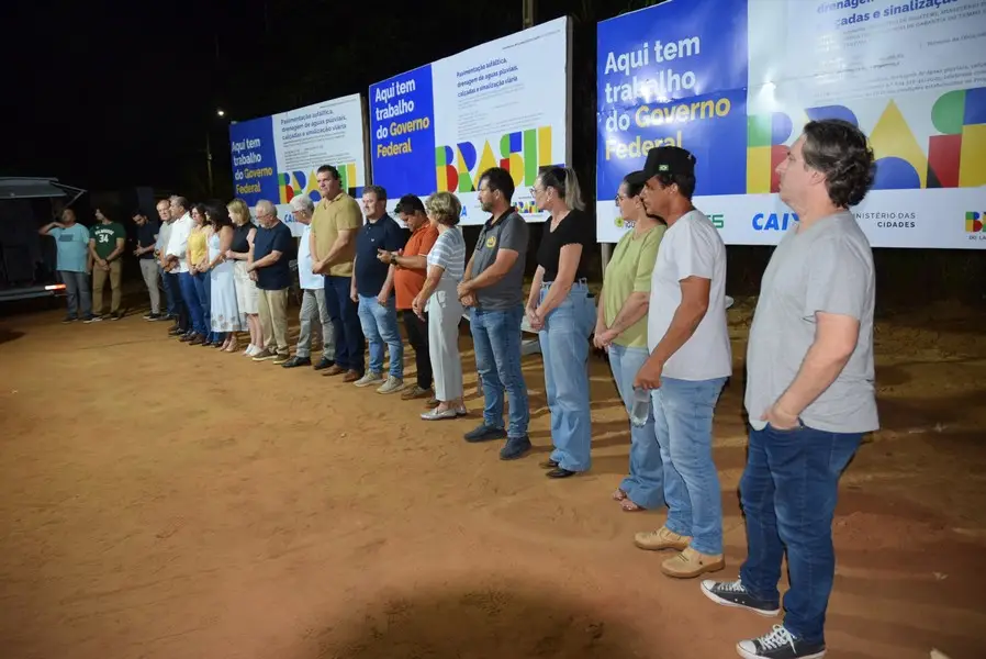 Iguatemi: Prefeito Lídio Ledesma lança oficialmente pavimentação asfáltica no bairro da Vila Nova Esperança