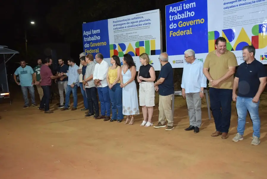 Iguatemi: Prefeito Lídio Ledesma lança oficialmente pavimentação asfáltica no bairro da Vila Nova Esperança