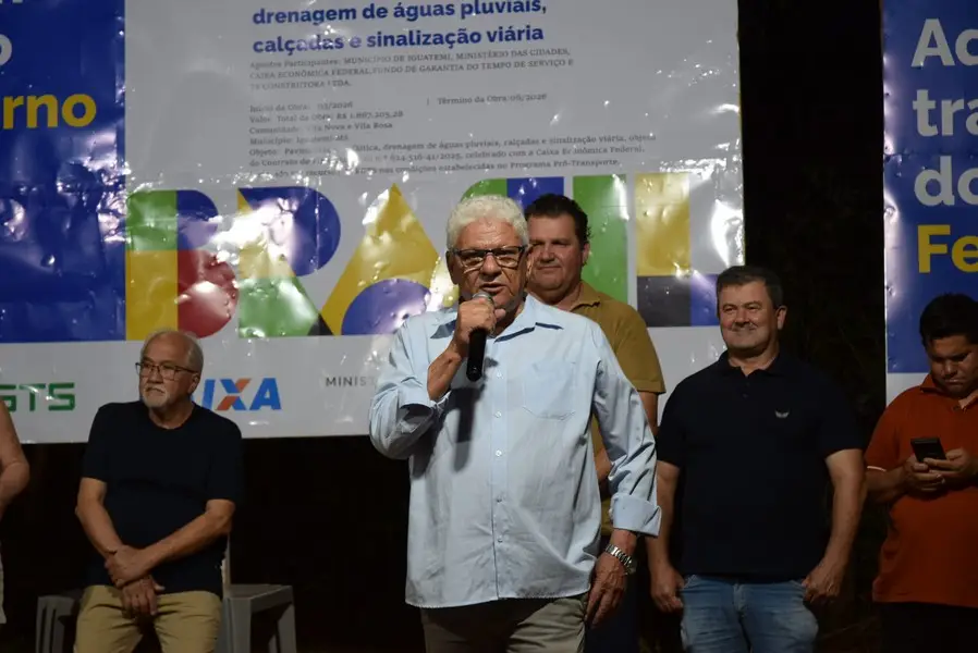 Iguatemi: Prefeito Lídio Ledesma lança oficialmente pavimentação asfáltica no bairro da Vila Nova Esperança