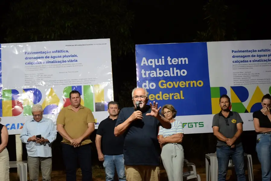 Iguatemi: Prefeito Lídio Ledesma lança oficialmente pavimentação asfáltica no bairro da Vila Nova Esperança