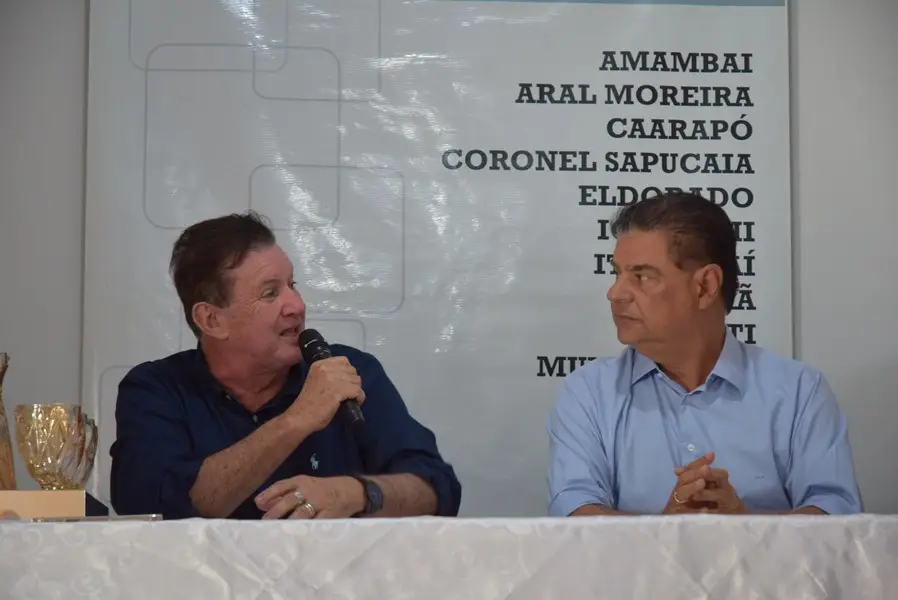 Iguatemi recebe o senador Nelsinho Trad para anunciar a liberação de emenda federal no valor de R$ 4,9 milhões para o Conisul