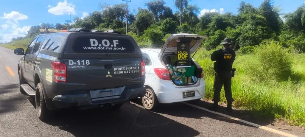 Tacuru: DOF apreende mais de 120 quilos de drogas que seriam levadas para Naviraí
