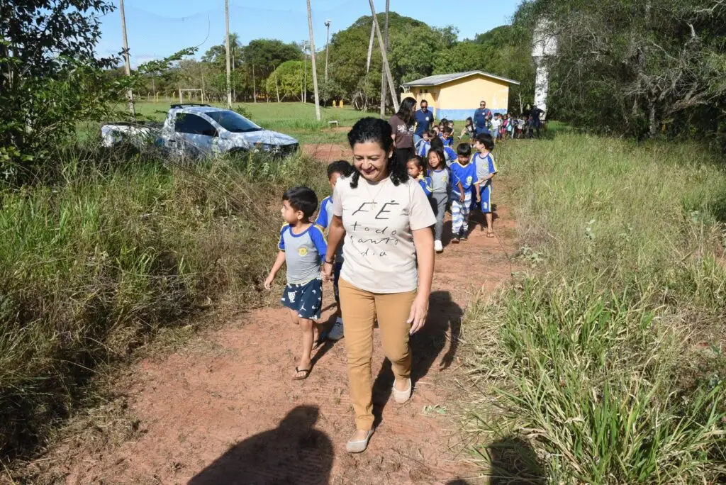 Iguatemi: Alunos do Pré I e Pré II da Educação Infantil Sala Arco-Íris participaram de aula sobre preservação ambiental