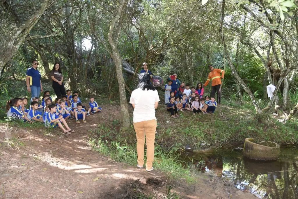 Iguatemi: Alunos do Pré I e Pré II da Educação Infantil Sala Arco-Íris participaram de aula sobre preservação ambiental